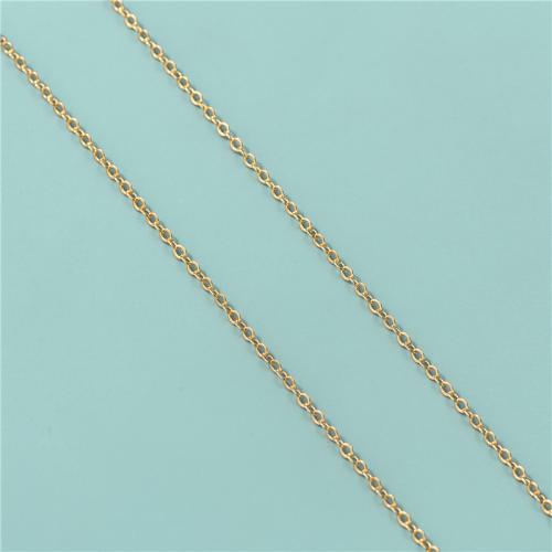 Стерлингового серебра ювелирные изделия цепь, 925 пробы, плакирован золотом, перекрестная цепь & Мужская продается PC