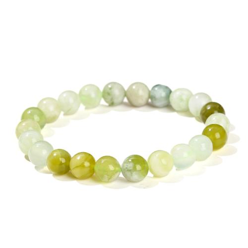 Jade New Mountain Bracelet, Round, handmade & for woman Approx 6.5-8 Inch 