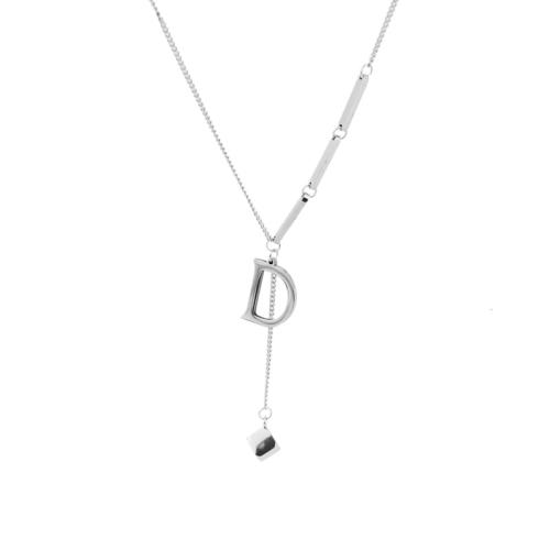 Stainless Steel Jewelry Necklace, 304 Stainless Steel, with 5cm extender chain, polished, fashion jewelry & for woman, original color Approx 40 cm 