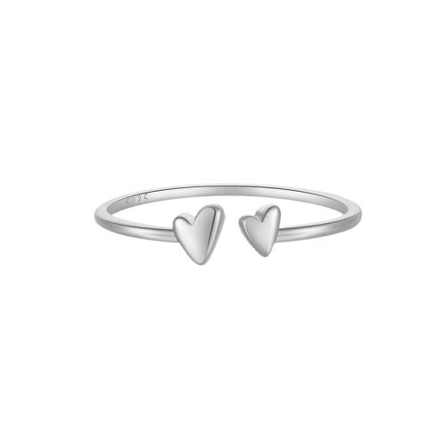 Sterling Silver Finger Ring, 925 Sterling Silver, plated, for woman 