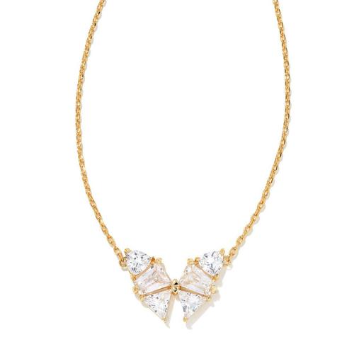 Cubic Zircon Micro Pave Brass Necklace, plated, micro pave cubic zirconia & for woman Approx 21-50 cm 