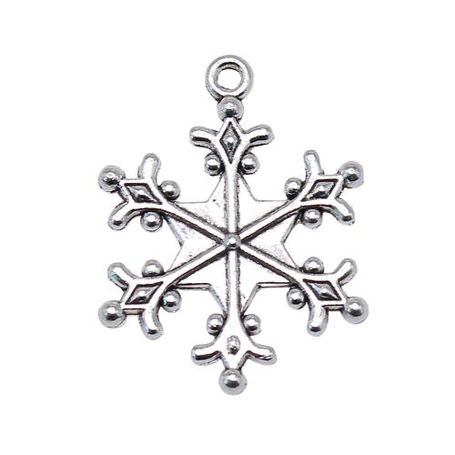 Zinc Alloy Jewelry Pendants, Snowflake, antique silver color plated, vintage & fashion jewelry & DIY 