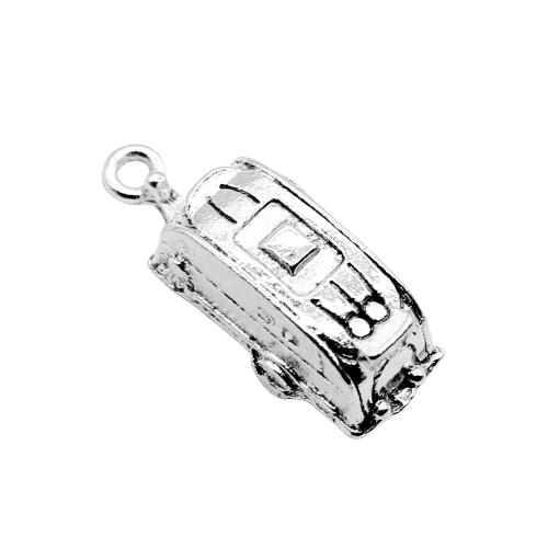 pendentif en alliage zinc de forme de véhicule, alliage de zinc, voiture, Plaqué de couleur d'argent, Vintage & bijoux de mode & DIY Vendu par PC