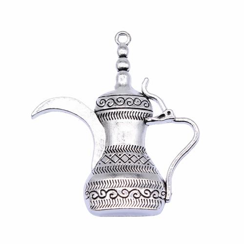 Zinc Alloy Jewelry Pendants, Teapot, antique silver color plated, vintage & fashion jewelry & DIY 