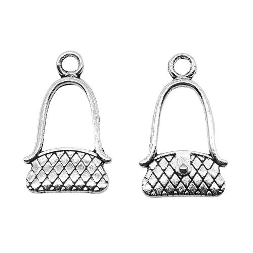 Zinc Alloy Handbag Pendants, antique silver color plated, vintage & fashion jewelry & DIY [