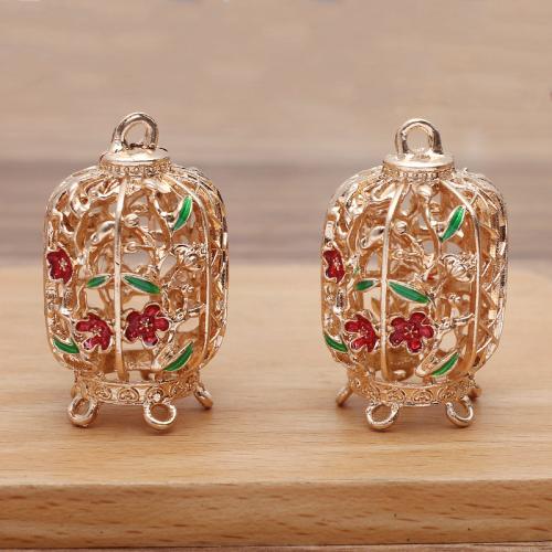 Zinc Alloy Enamel Pendants, plated, DIY 