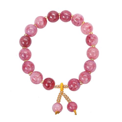cristal bracelet, Rond, bijoux de mode & pour femme, plus de couleurs à choisir Environ 6-8 pouce, Vendu par PC[