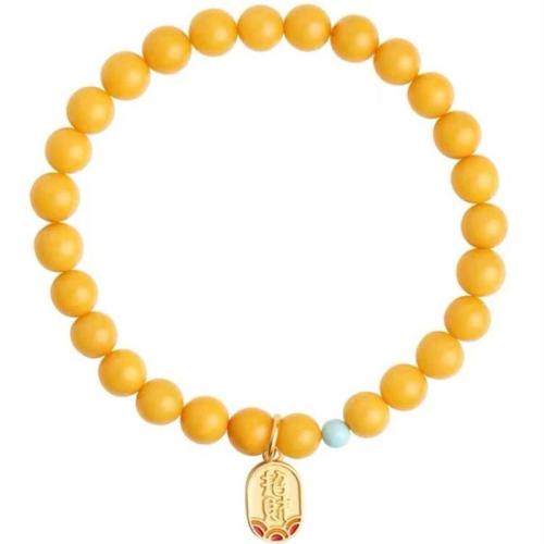Beeswax Bracelet, with Resin & Zinc Alloy & for woman Approx 6-8 Inch 