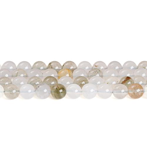 Single Gemstone Beads, Ice Jade, Round, polished, DIY 