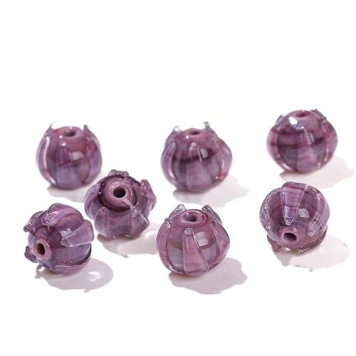 Perles murano faites à la main , chalumeau, Lotus, poli, DIY, plus de couleurs à choisir, 11mm, Vendu par PC[