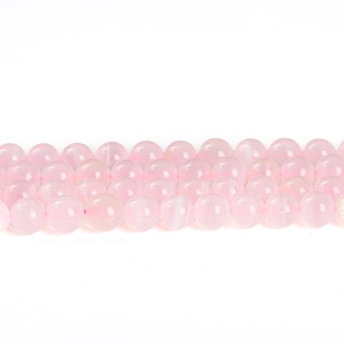 Single Gemstone Beads, Calcite, Round, polished, DIY pink 