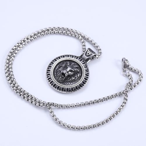 Stainless Steel Jewelry Necklace, 304 Stainless Steel, hand polished, fashion jewelry & for man Approx 60 cm 
