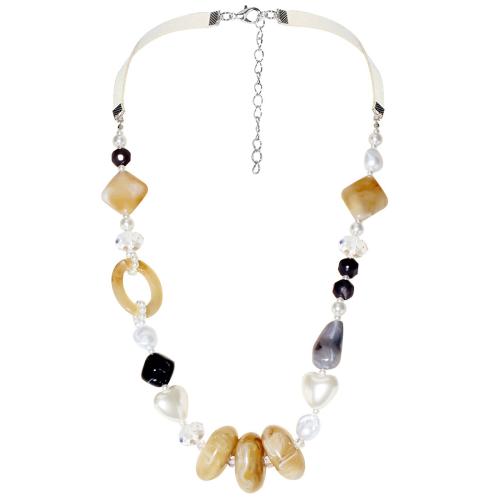 Plastic Sweater Necklace, with 2.76 Inch extender chain, fashion jewelry & for woman, amber .51 Inch 