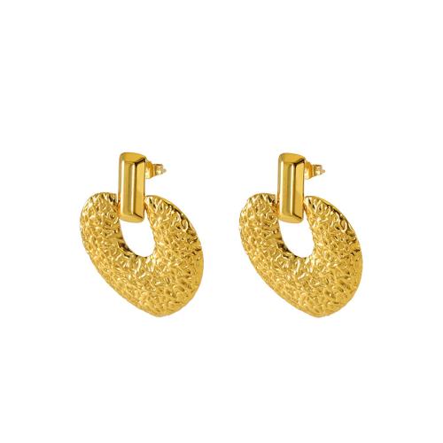 Acero inoxidable gota pendiente, acero inoxidable 304, chapado, diferentes estilos para la opción & para mujer, dorado, Vendido por Par