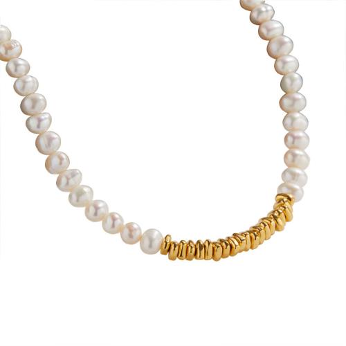 純銀製真珠ネックレス, 92.5％純度シルバー, とともに 天然有核フレッシュウォーターパール, 異なるスタイルを選択 & 女性用, 無色, 売り手 パソコン[