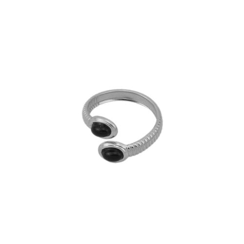 Нержавеющая сталь Rhinestone палец кольцо, Нержавеющая сталь 304, ювелирные изделия моды & Мужская & со стразами, оригинальный цвет, Thickness 1.3mm, продается PC
