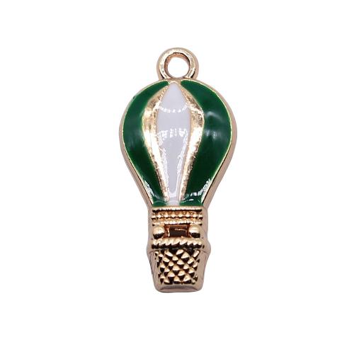 Zinc Alloy Enamel Pendants, Hot Balloon, gold color plated, fashion jewelry & DIY, mixed colors 