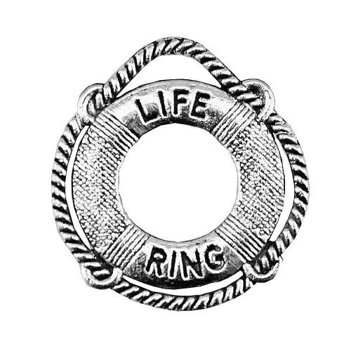 Zinc Alloy Jewelry Pendants, Life Ring, antique silver color plated, vintage & fashion jewelry & DIY 