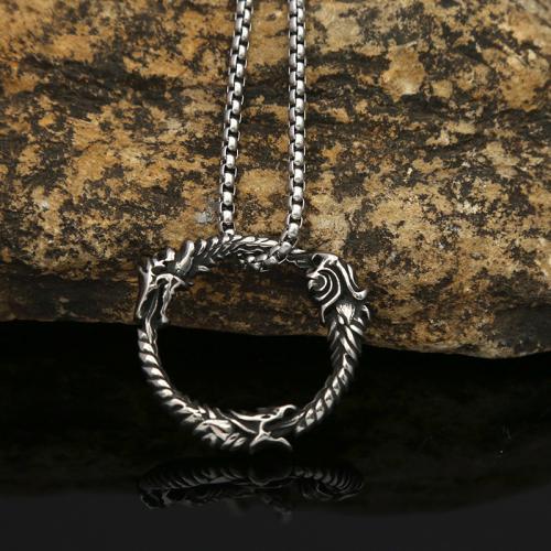 Stainless Steel Jewelry Necklace, 304 Stainless Steel, polished, fashion jewelry & Unisex original color Approx 60 cm 