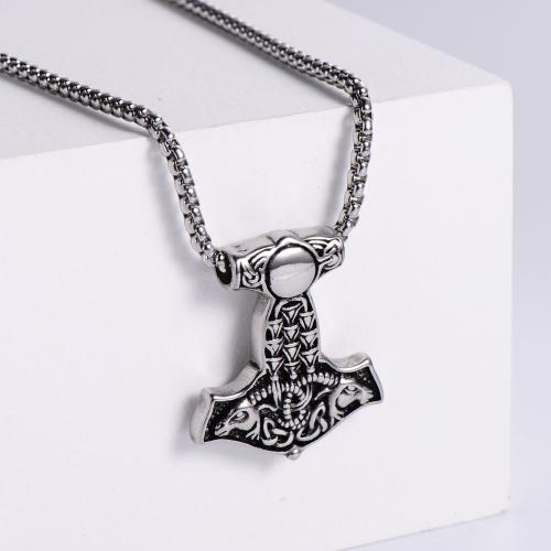 Stainless Steel Jewelry Necklace, 316 Stainless Steel, fashion jewelry & for man, original color Approx 60 cm 