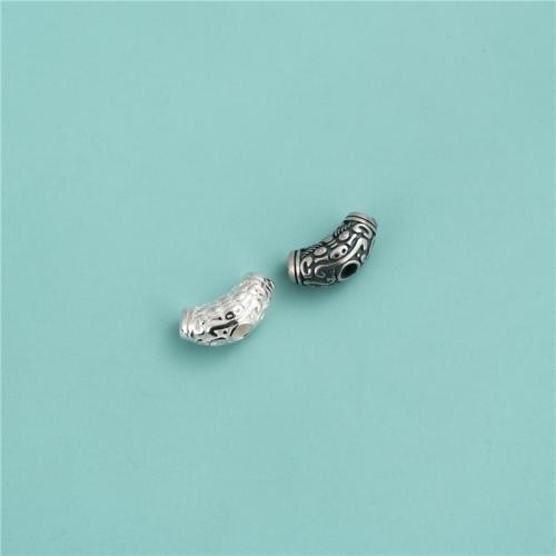 Sterling Silber Spacer Perlen, 925er Sterling Silber, DIY & 3-Loch, keine, 13.1x6.8mm, Bohrung:ca. 2.6mm, verkauft von PC