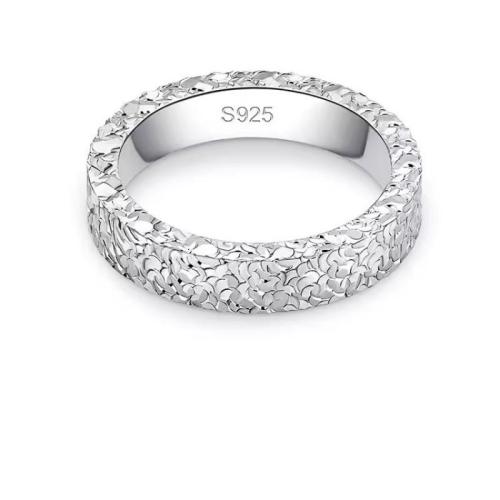 925 Sterling Silver Finger Ring, Unisex US Ring .5-9.5 