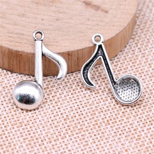 Zinc Alloy Jewelry Pendants, Music Note, antique silver color plated, vintage & fashion jewelry & DIY 