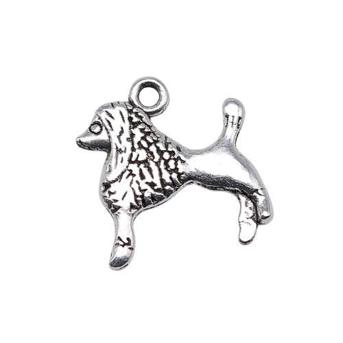 Zinc Alloy Animal Pendants, Dog, plated, vintage & fashion jewelry & DIY 