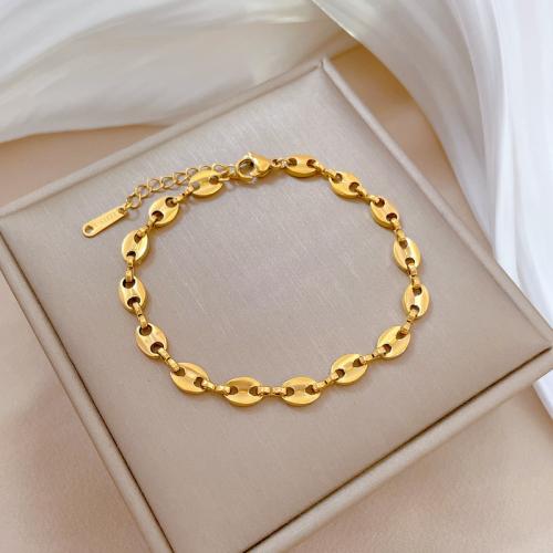 Stainless Steel Chain Bracelets, 304 Stainless Steel, with 3cm extender chain, Vacuum Ion Plating, fashion jewelry & for woman cm 