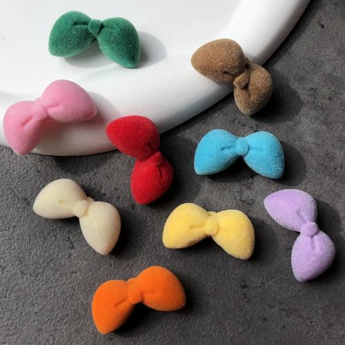 Fornitura de pasador de pelo, Tela flocado, Lazo, Bricolaje, más colores para la opción, 10PCs/Bolsa, Vendido por Bolsa[