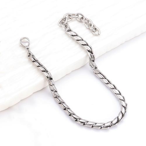 Stainless Steel Chain Bracelets, 304 Stainless Steel, with 5cm extender chain, fashion jewelry & for woman Approx 20 cm 