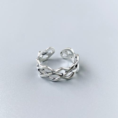 Sterling Silver Finger Ring, 925 Sterling Silver, fashion jewelry & for woman, US Ring 