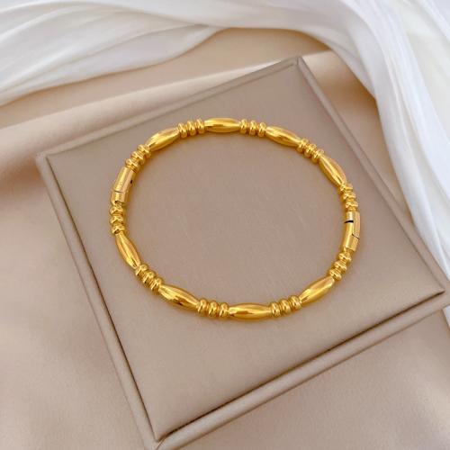 Stainless Steel Bangle, 304 Stainless Steel, Vacuum Ion Plating, fashion jewelry & for woman Inner diameter 60mm 