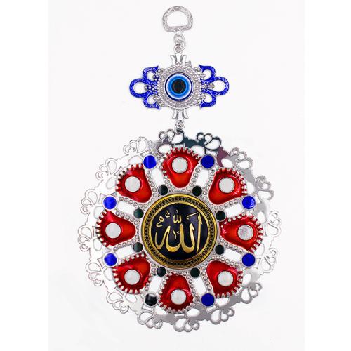 Hanging Ornaments, Zinc Alloy, silver color plated, for home and office & enamel 