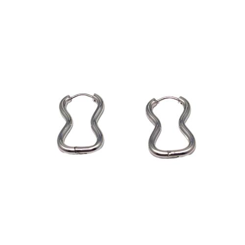 Edelstahl Baumeln Ohrring, 304 Edelstahl, plattiert, unisex, keine, 15.5x22mm, verkauft von PC