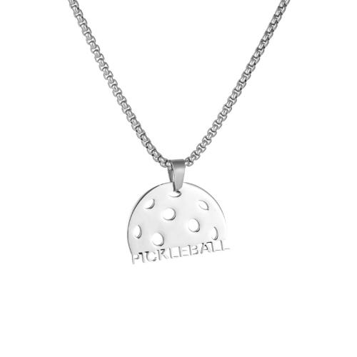 Titanium Steel Jewelry Necklace, polished, Unisex original color Approx 51-60 cm 