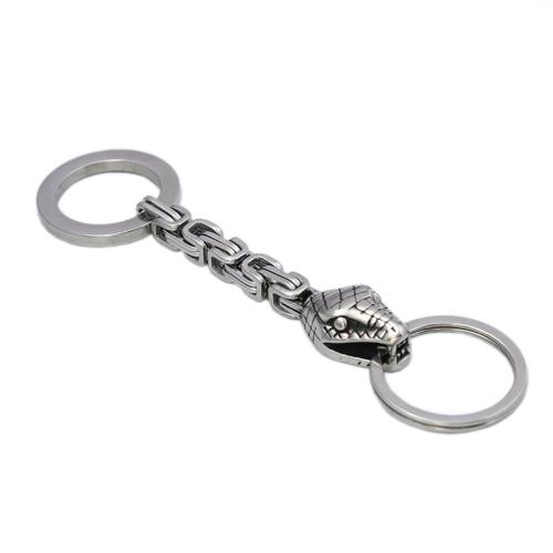 Stainless Steel Key Chain, 304 Stainless Steel, polished, Unisex, original color 