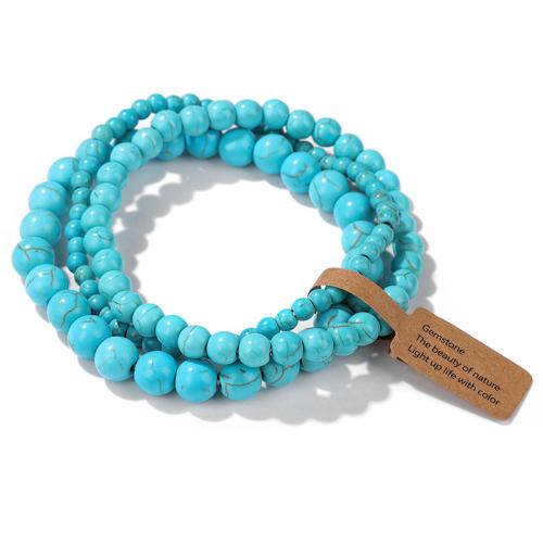 Gemstone Bracelets, handmade, three pieces & Unisex [
