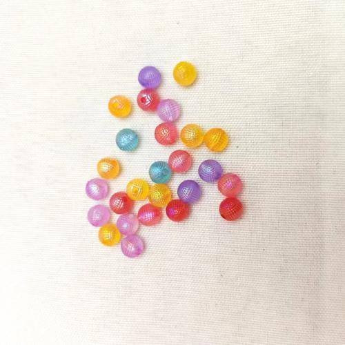 Plating Acrylic Beads, DIY 8mm 