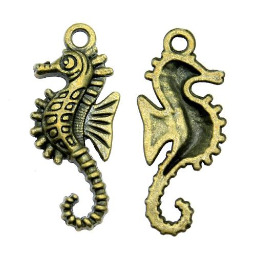 Pendentifs animaux en alliage de zinc, hippocampe, Plaqué de couleur de bronze antique, Vintage & bijoux de mode & DIY Vendu par PC