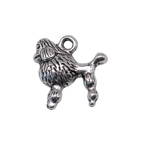 Zinc Alloy Animal Pendants, Dog, antique silver color plated, vintage & fashion jewelry & DIY 