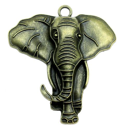 Pendentifs animaux en alliage de zinc, éléphant, Placage, Vintage & bijoux de mode & DIY, plus de couleurs à choisir Vendu par PC