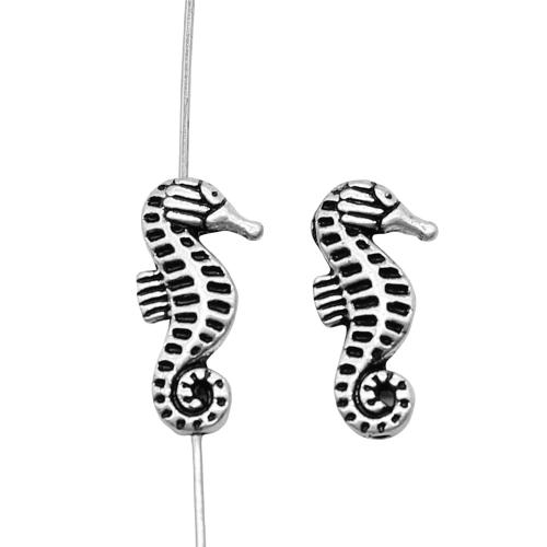 Zinc Alloy Animal Beads, Seahorse, antique silver color plated, vintage & fashion jewelry & DIY [