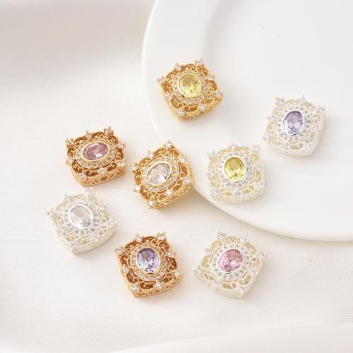 Brass Spacer Beads, plated, DIY & micro pave cubic zirconia Approx 1.5mm 