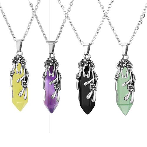 Gemstone Necklaces, 304 Stainless Steel, with Natural Stone & for woman 