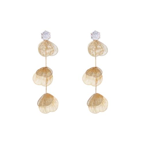 Fashion Fringe Earrings, Messing, Modeschmuck & für Frau, keine, 75x21mm, verkauft von Paar