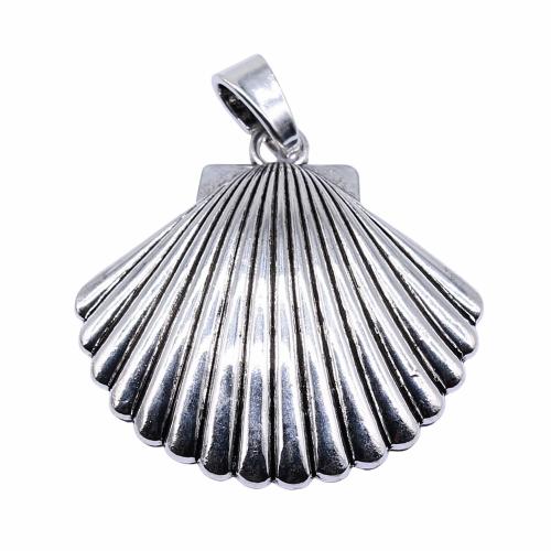 Zinc Alloy Jewelry Pendants, Shell, antique silver color plated, vintage & fashion jewelry & DIY 
