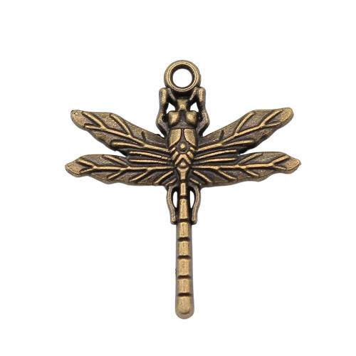 Zinc Alloy Animal Pendants, Dragonfly, plated, vintage & fashion jewelry & DIY 