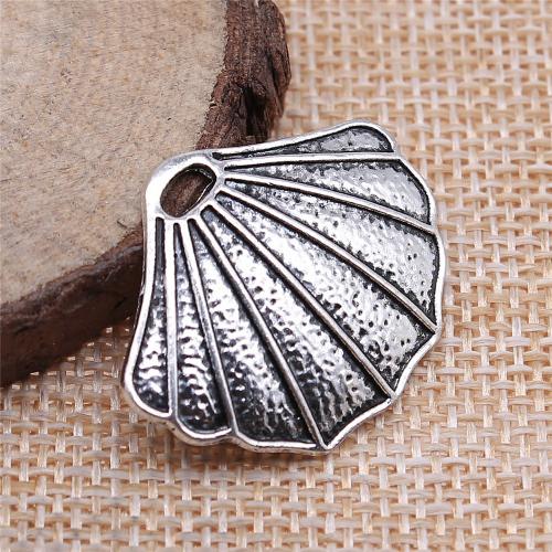 Zinc Alloy Jewelry Pendants, Shell, antique silver color plated, vintage & fashion jewelry & DIY [