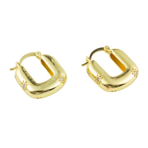 Silver Earring Zircon pavent Sterling, Argent sterling 925, bijoux de mode & pavé de micro zircon & pour femme, plus de couleurs à choisir, Vendu par paire